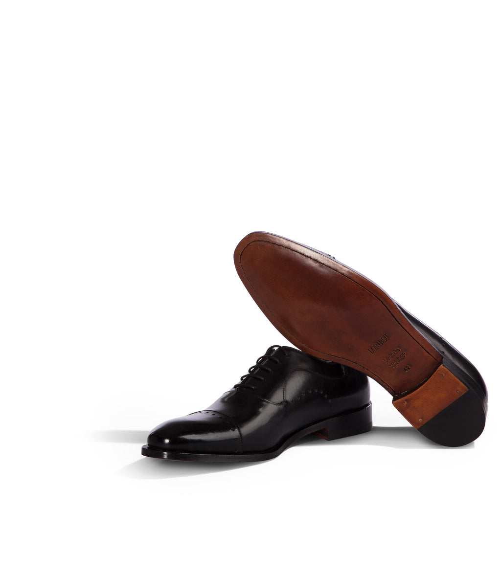 Loriblu Oxford in pelle nera brogue Hotsell