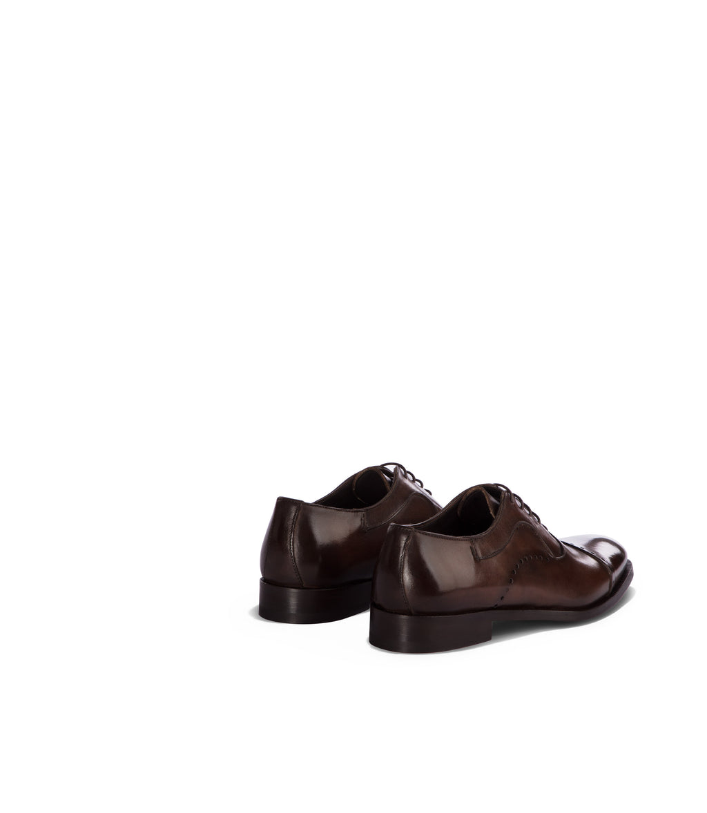 Loriblu Oxford in pelle marrone brogue Vendita Calda