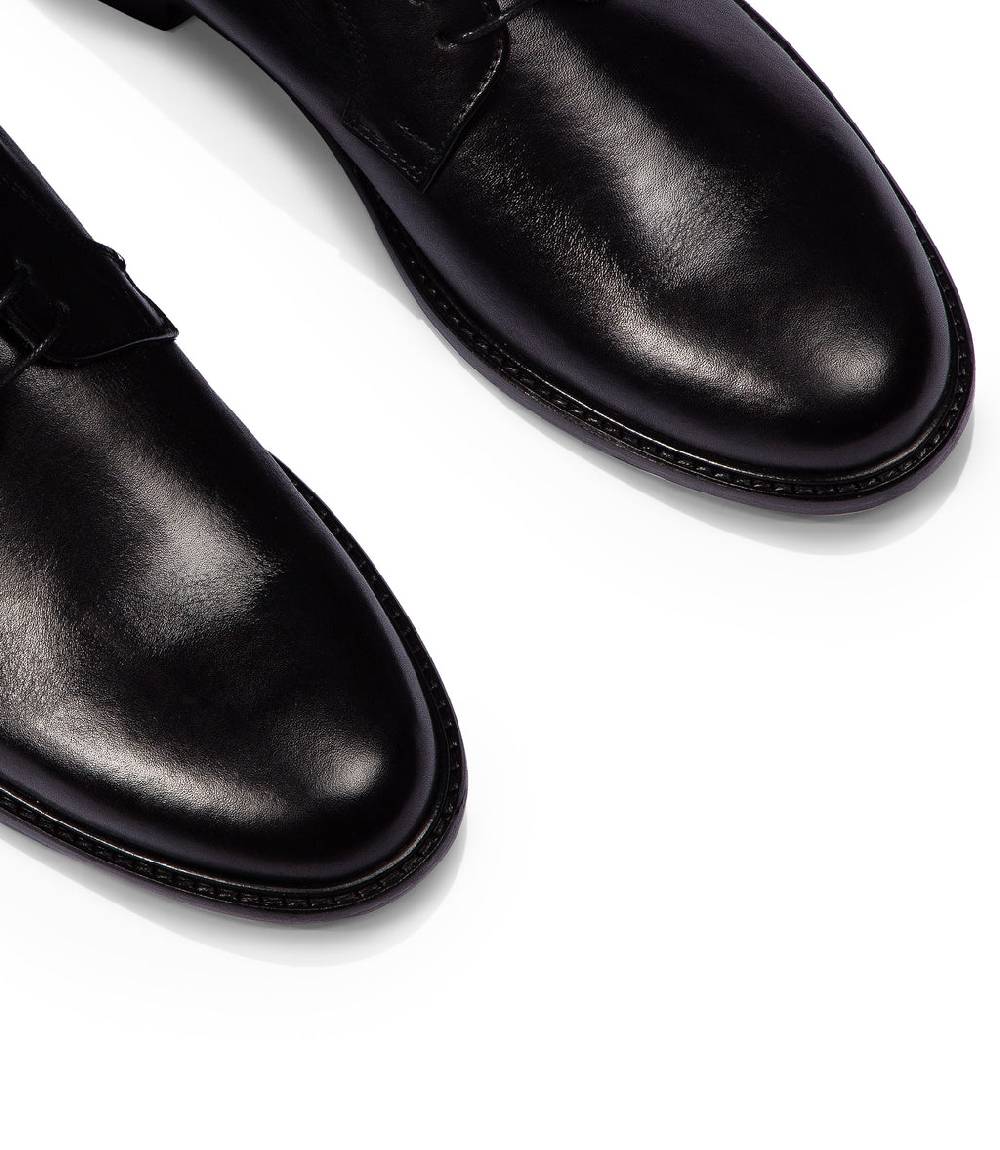Loriblu Stringate derby in pelle nera In Linea