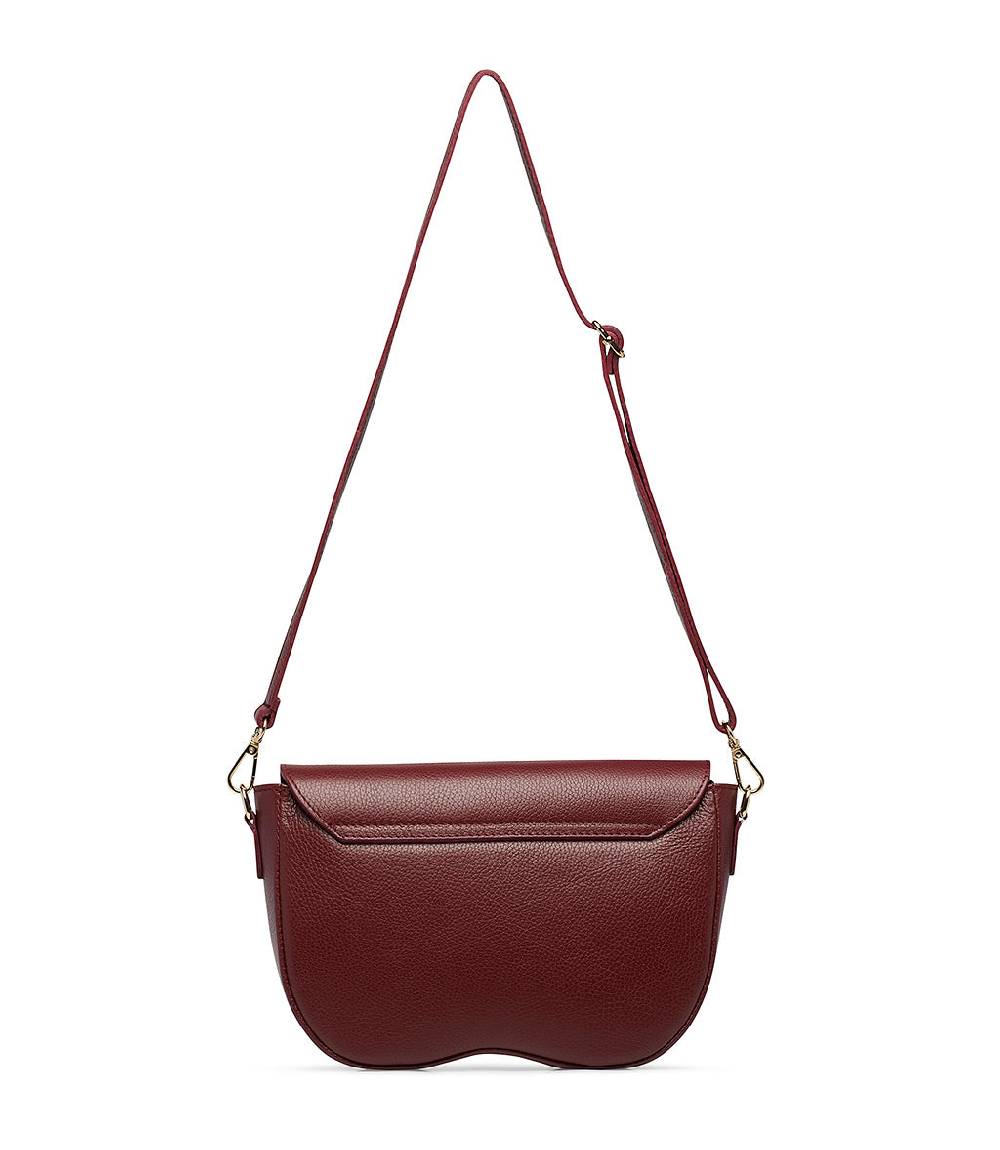 Loriblu Borsa a tracolla in pelle rosso scuro testurizzata Negozi Online