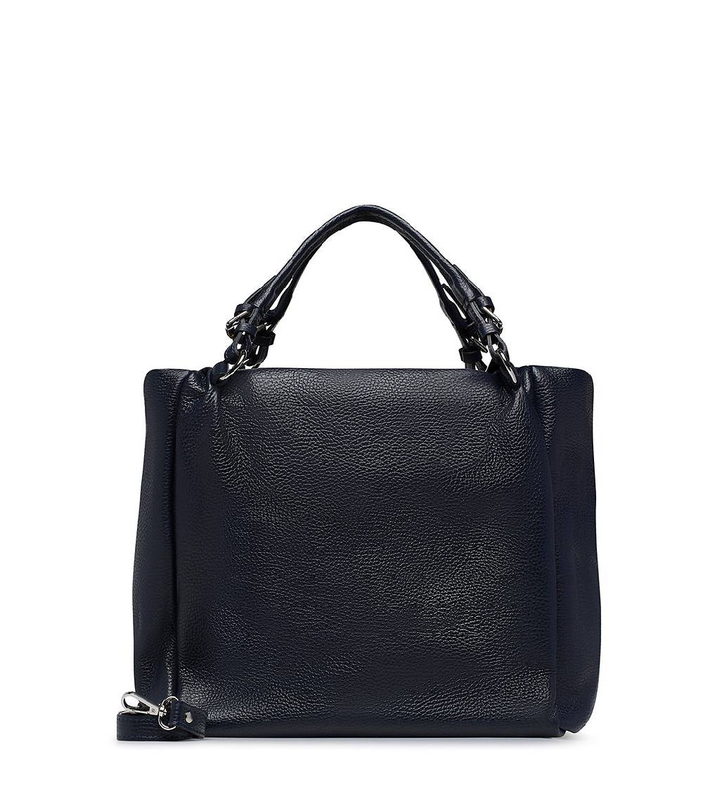 Loriblu Borsa in pelle martellata blu Consegna Veloce