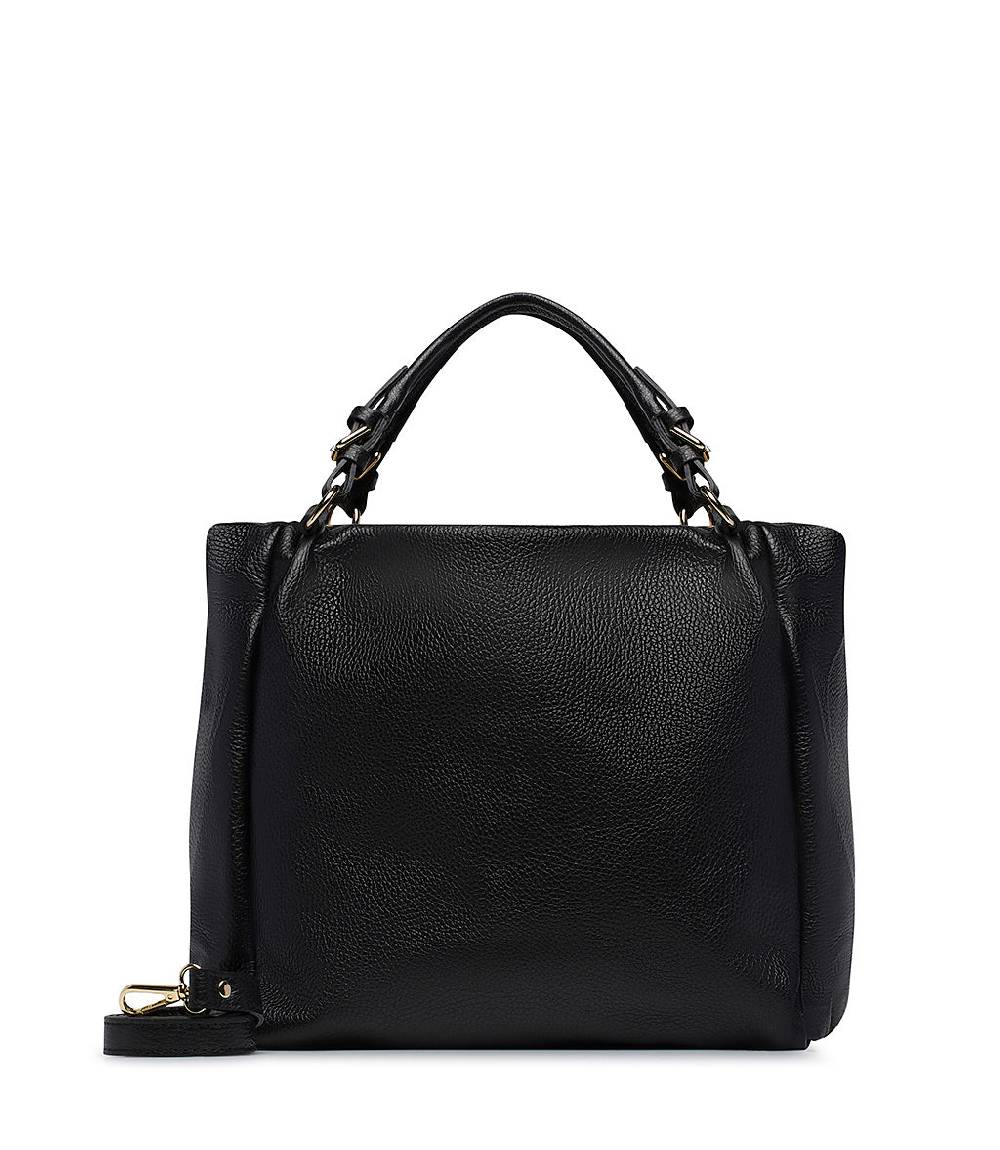 Loriblu Borsa nera in pelle martellata Promozione Limitata