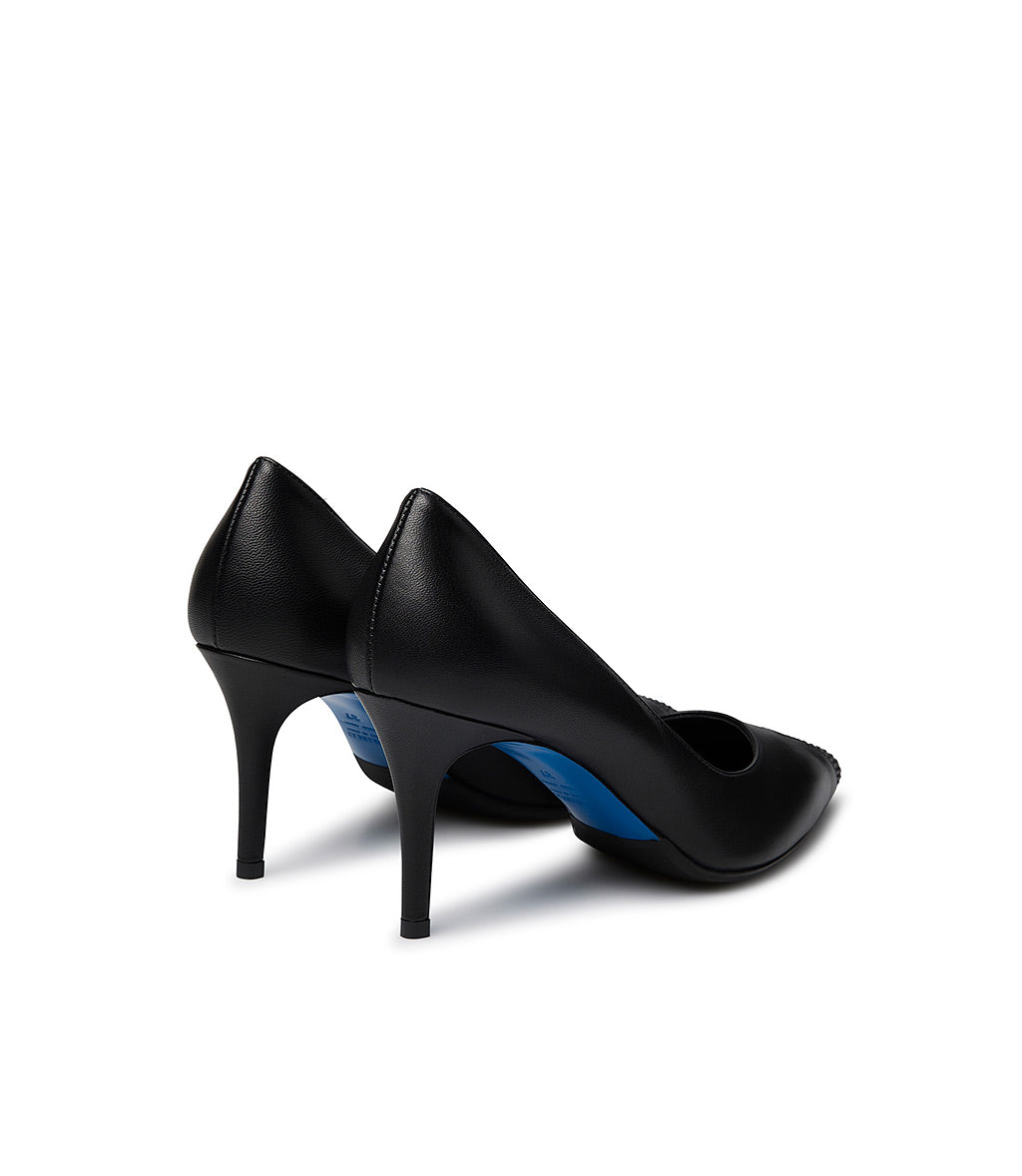 Loriblu Décolleté in nappa nera con cristalli Prezzo Ridotto