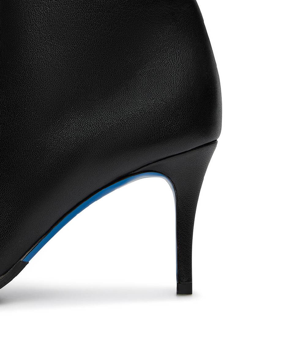 Loriblu Stivaletti in nappa nera con cristalli Novità
