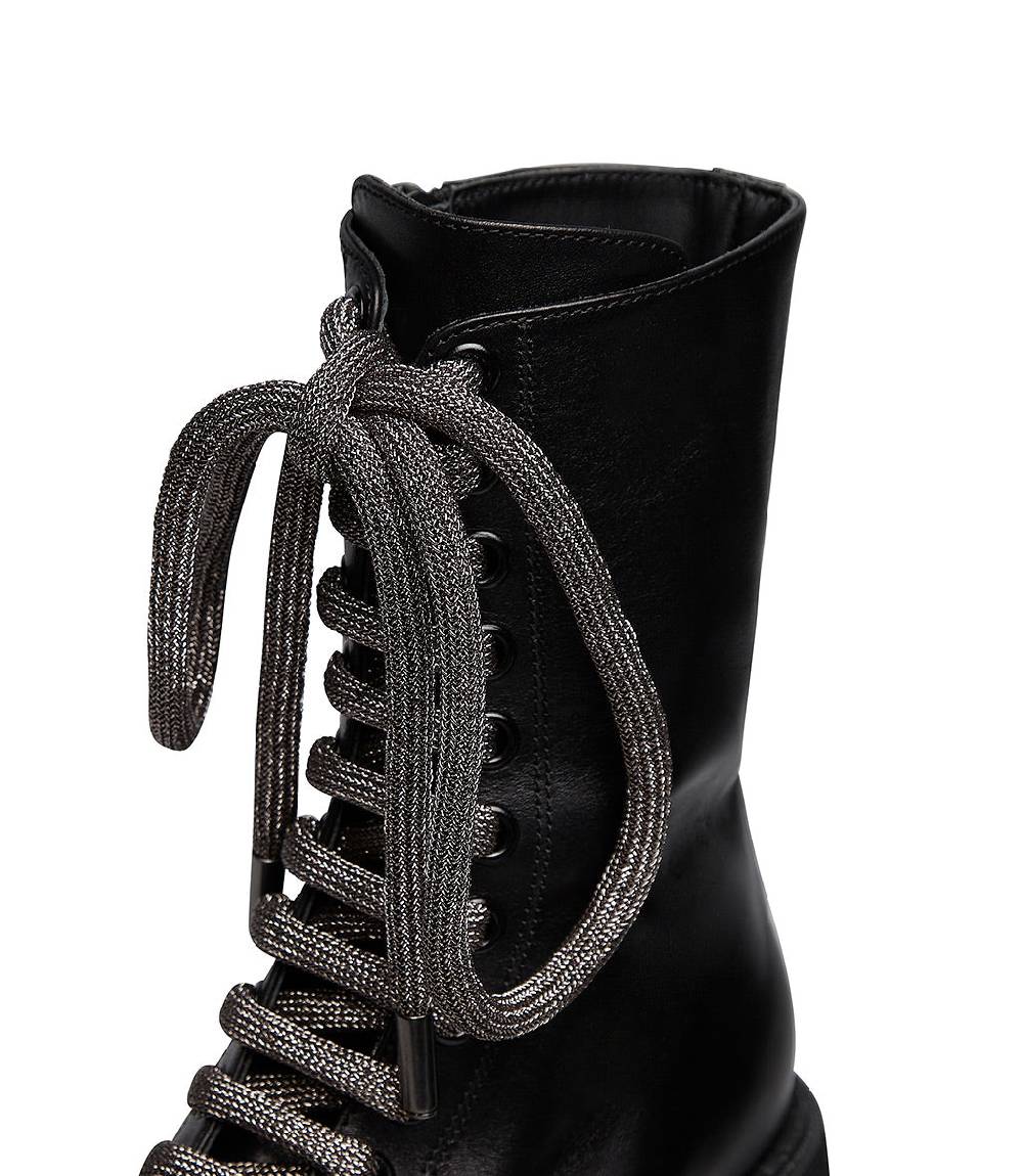 Loriblu Anfibi in pelle nera Offerta