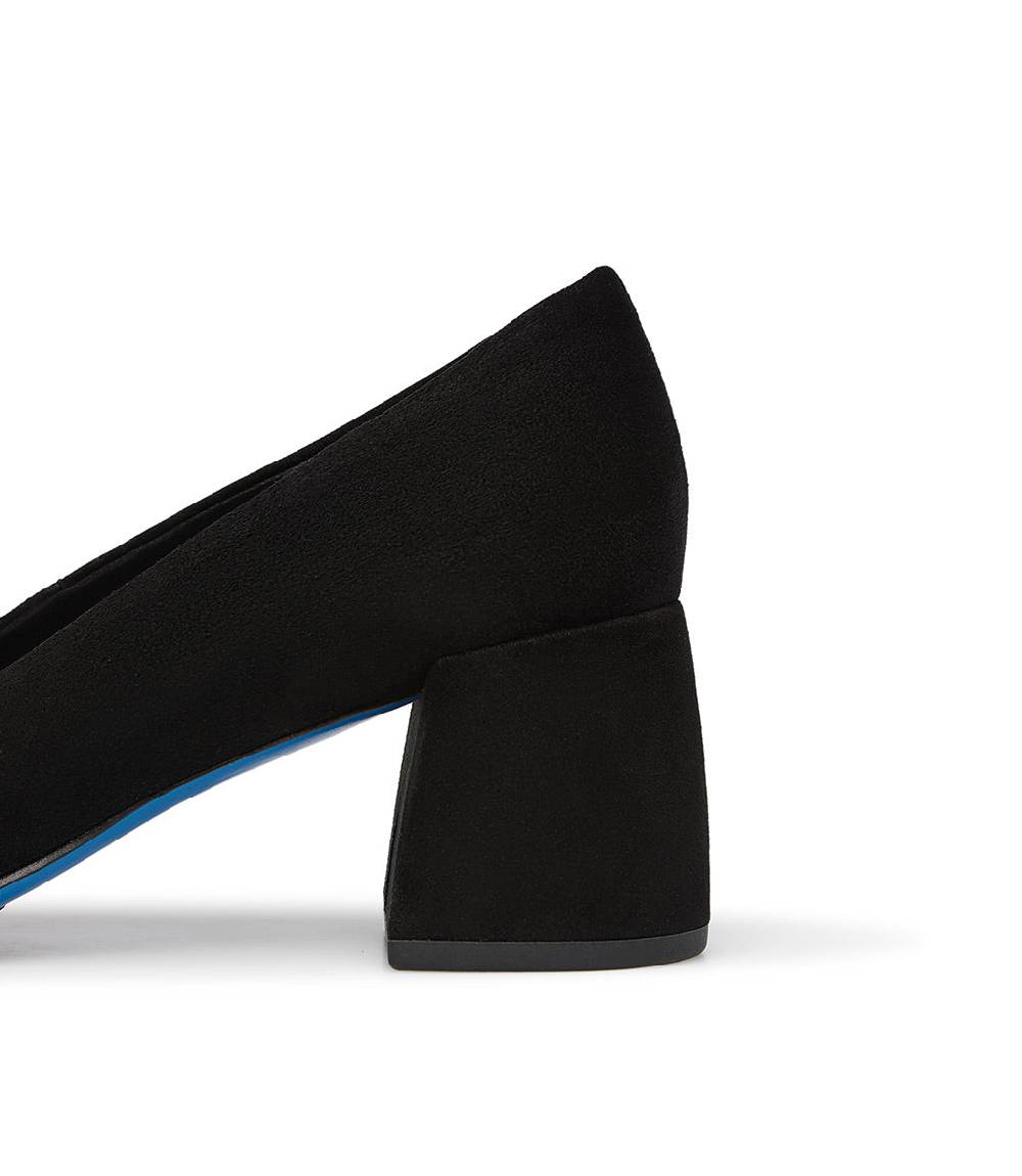 Loriblu Décolleté in camoscio nero con cristalli Italia