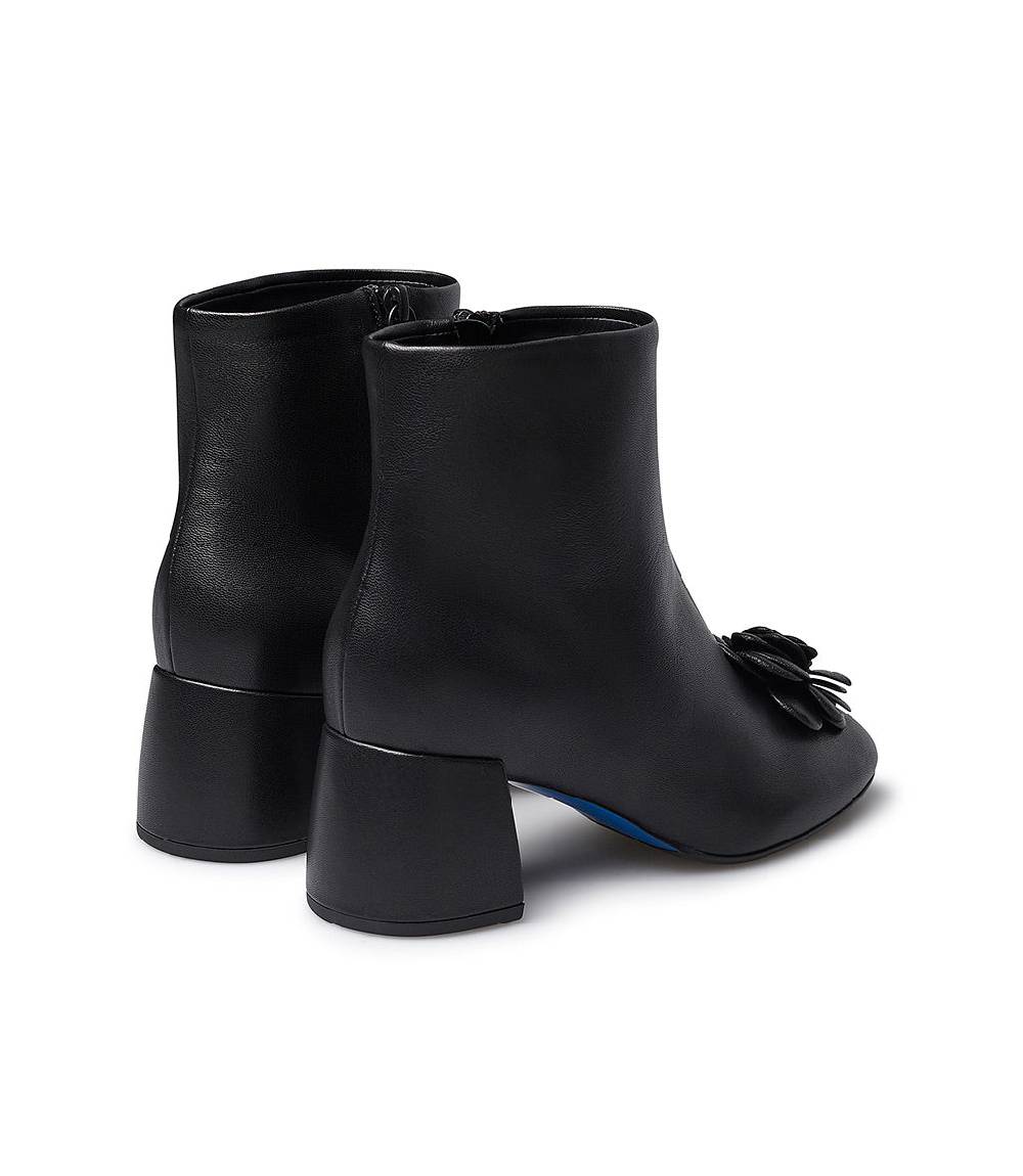 Loriblu Stivaletto in nappa nera con fiore Qualità