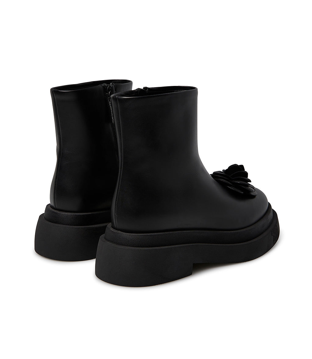 Loriblu Stivaletto in vitello nero con fiore Promozione
