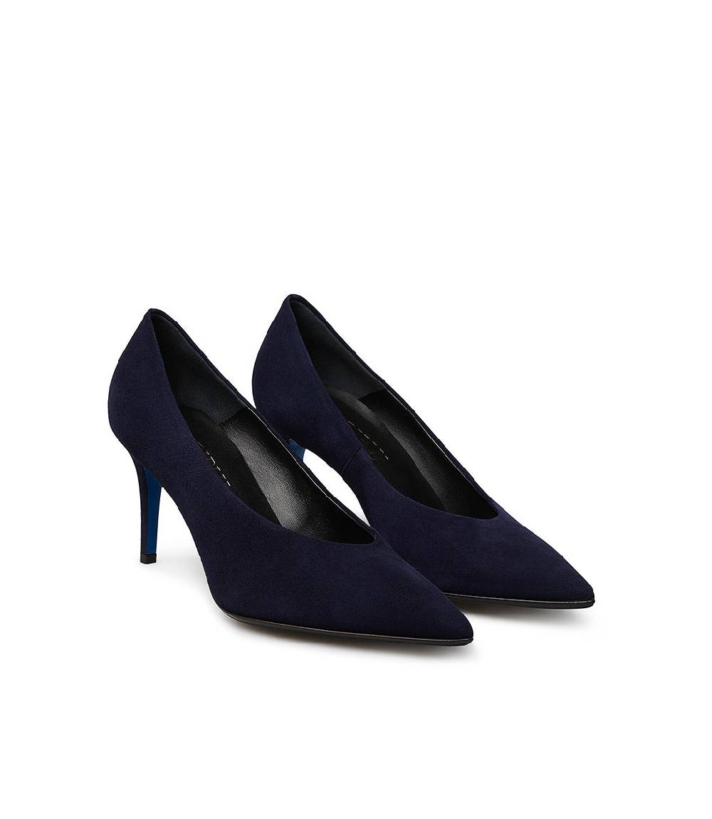 Loriblu Décolleté in camoscio blu Fino Al -60%