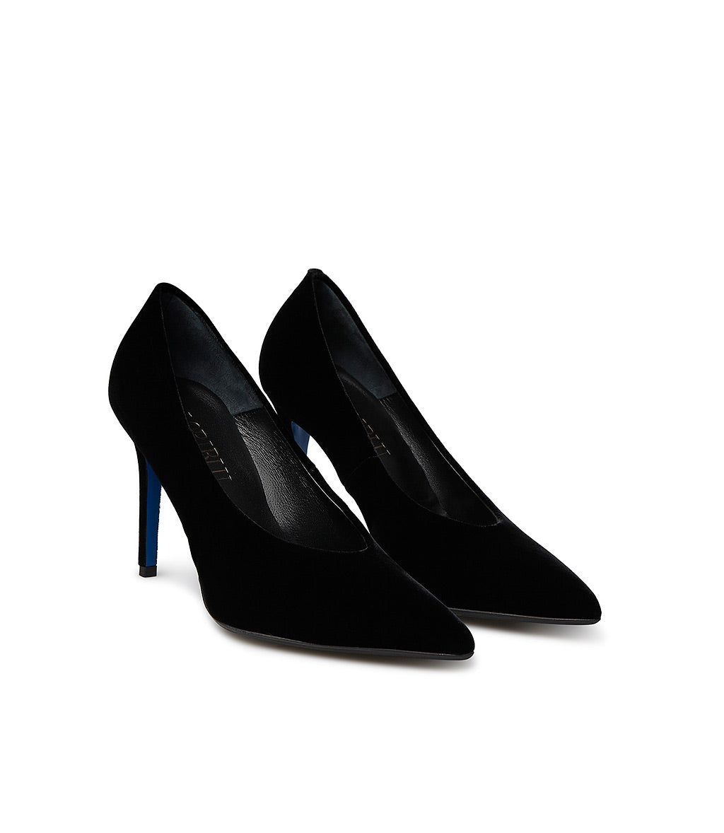 Loriblu Décolleté in velluto nero In Vendita