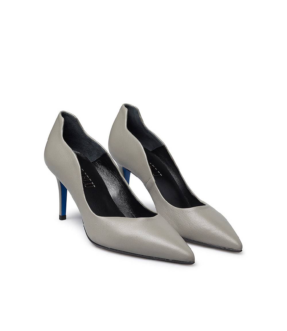 Loriblu Décolleté onda in nappa grigio Vendita