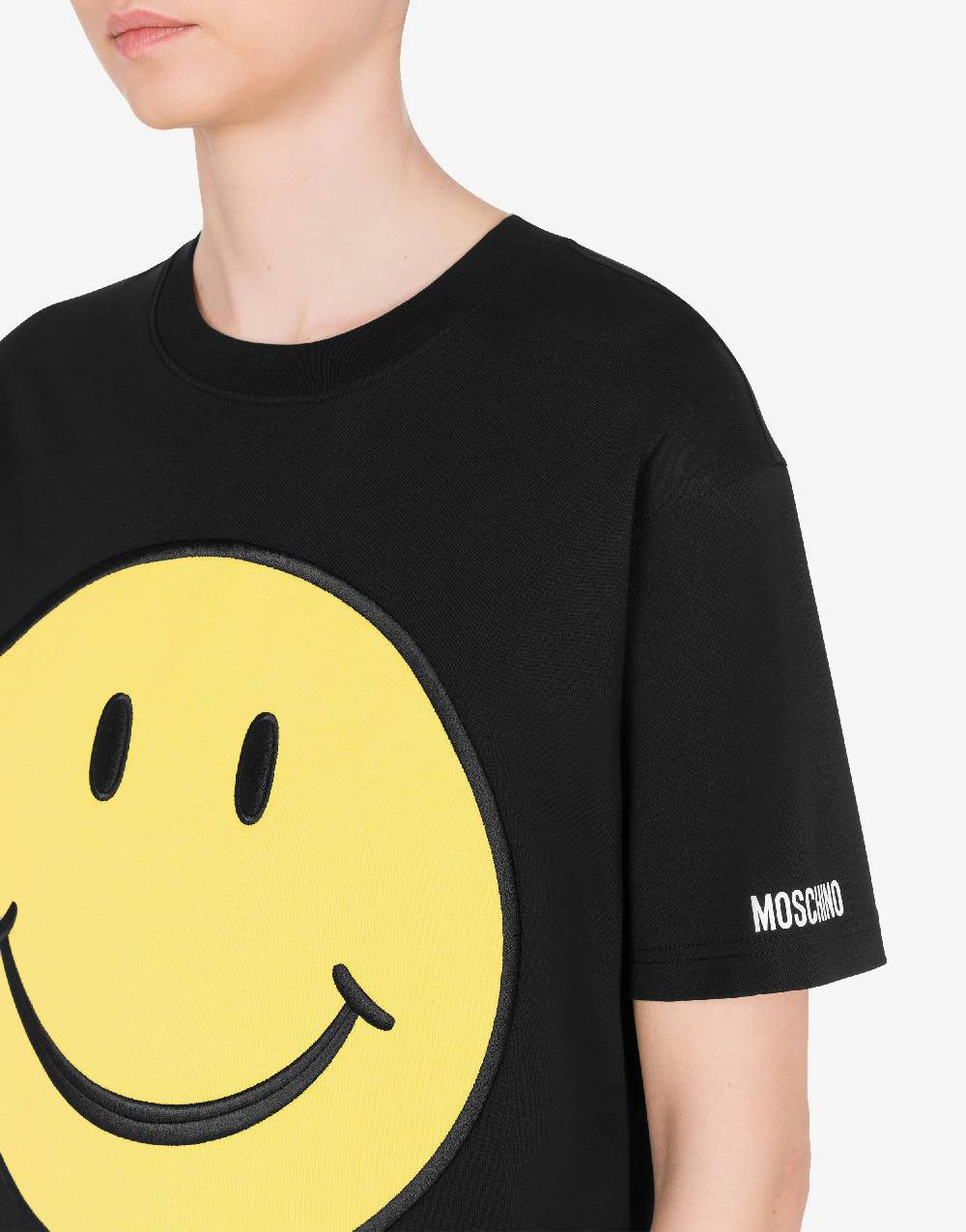 Love Moschino T-shirt in jersey organico Smiley® Negozio