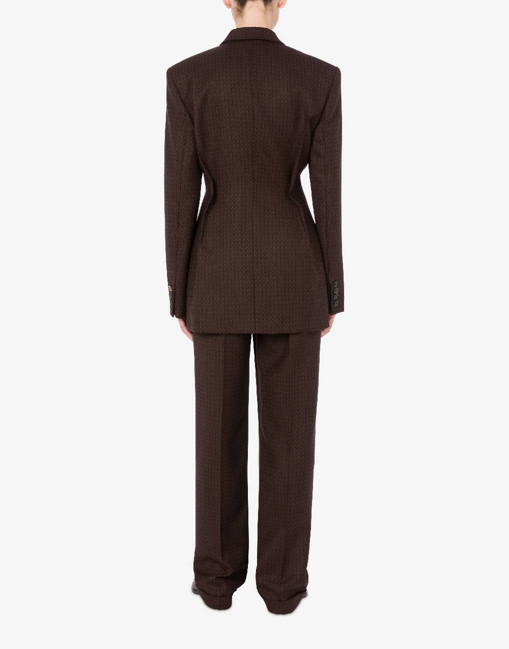 Love Moschino Giacca in lana jacquard Peace In Linea