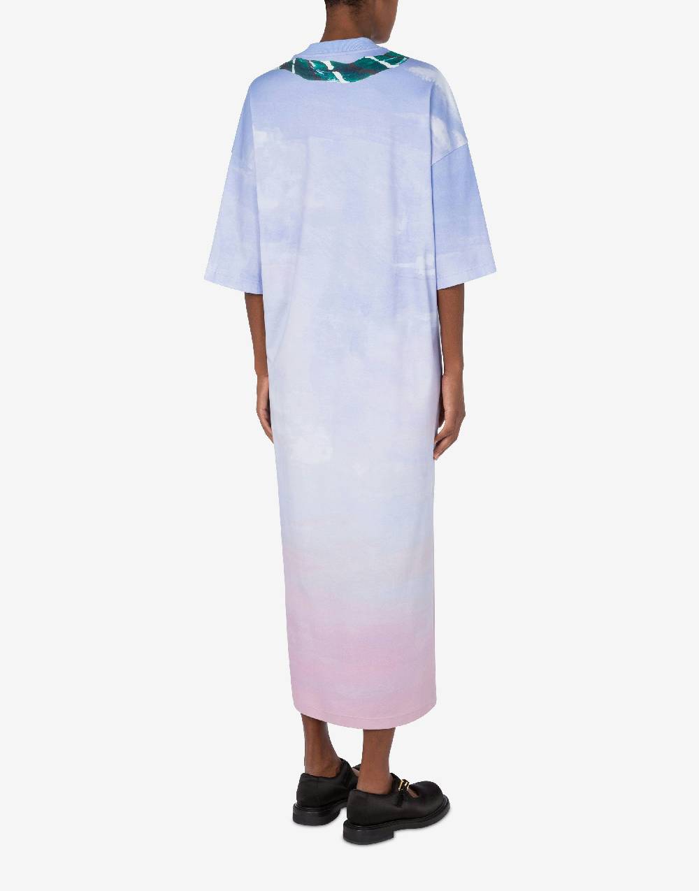 Love Moschino Abito in interlock di cotone In The Cloud Nuovo