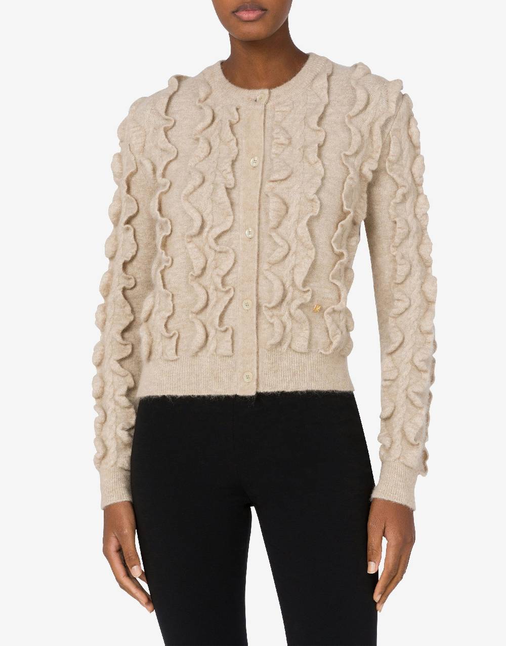 Love Moschino Pullover in mohair stretch Golden M Qualità