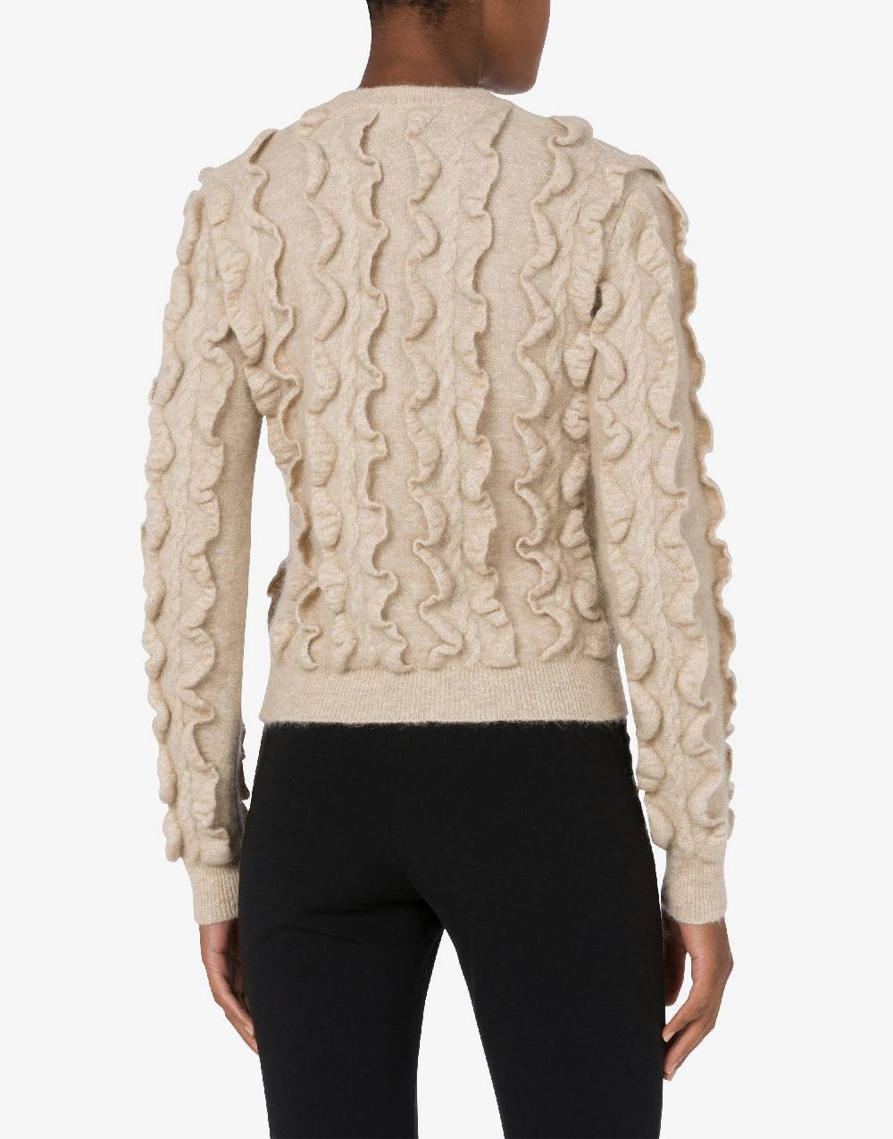 Love Moschino Pullover in mohair stretch Golden M Qualità