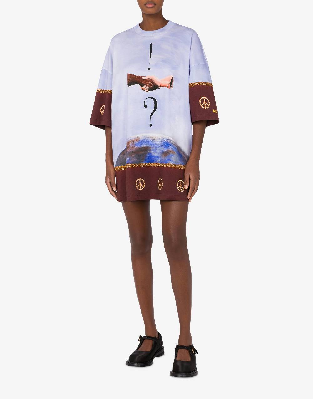 Love Moschino Abito in interlock di cotone Volemosebbene Soddisfazione Garantita