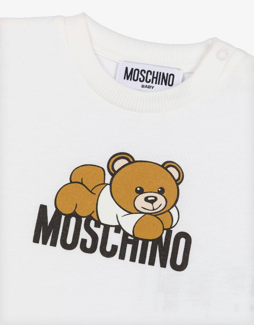 Love Moschino T-shirt in cotone organico Lovely Teddy Bear Acquista Ora