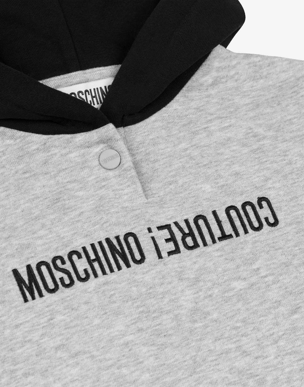 Love Moschino Felpa con cappuccio Upside Down Logo Fino Al -60%