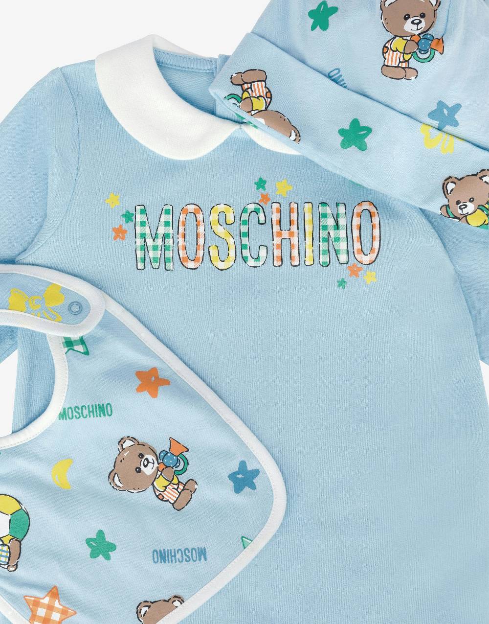 Love Moschino Set tutina, cappello e bavaglino Baby Teddy Bear Sottocosto