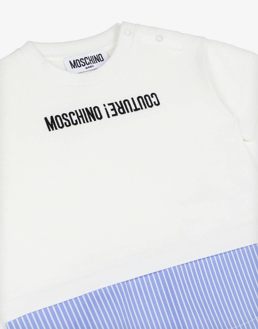 Love Moschino T-shirt in jersey Upside Down Logo Outlet