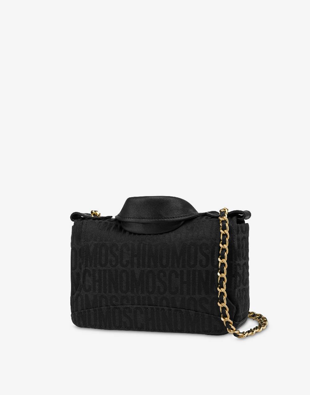 Love Moschino Moschino Biker bag in nylon Allover Logo I Più Venduti