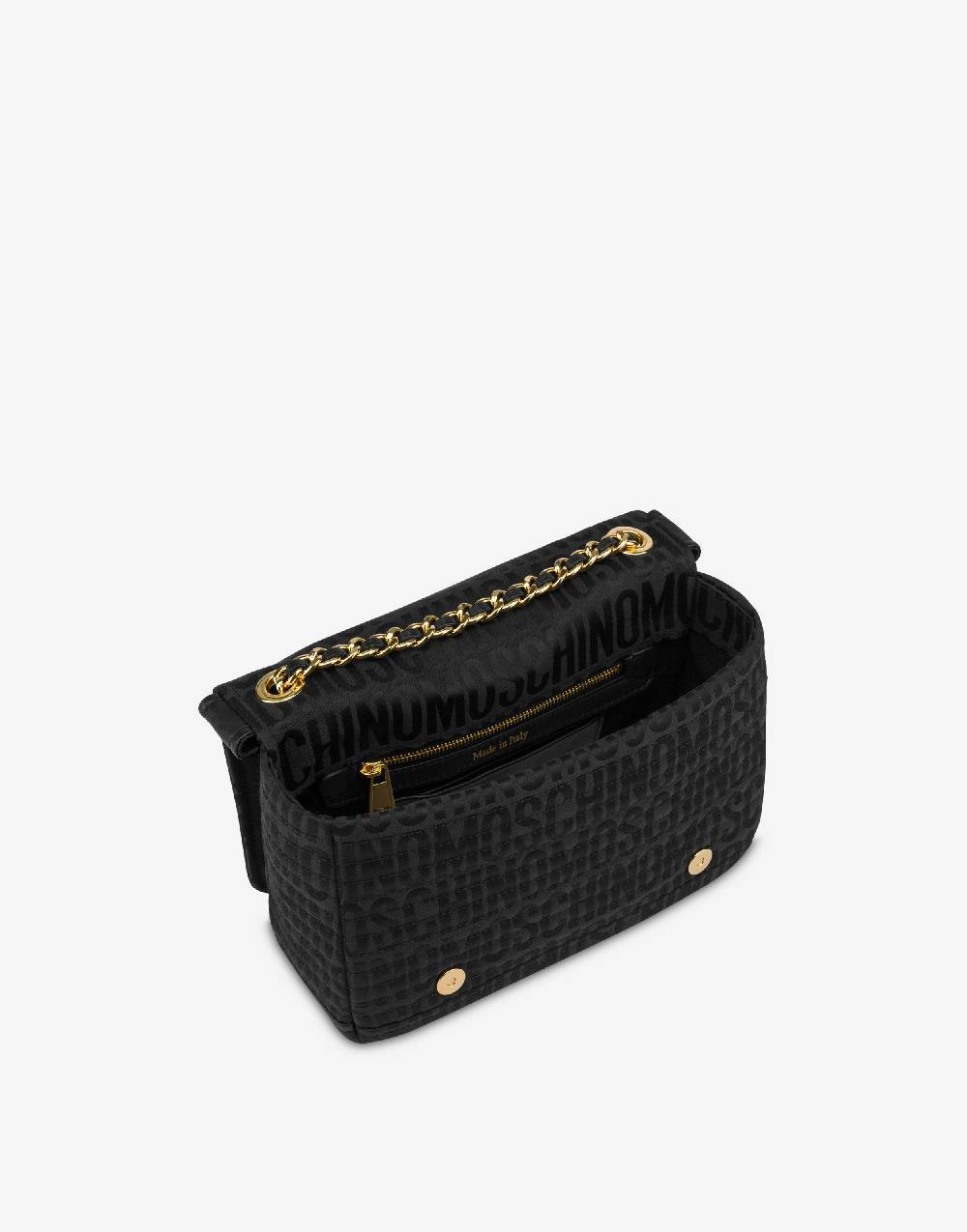 Love Moschino Moschino Biker bag in nylon Allover Logo I Più Venduti