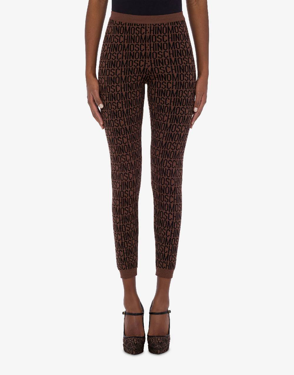 Love Moschino Leggings in lana Allover Logo 2025