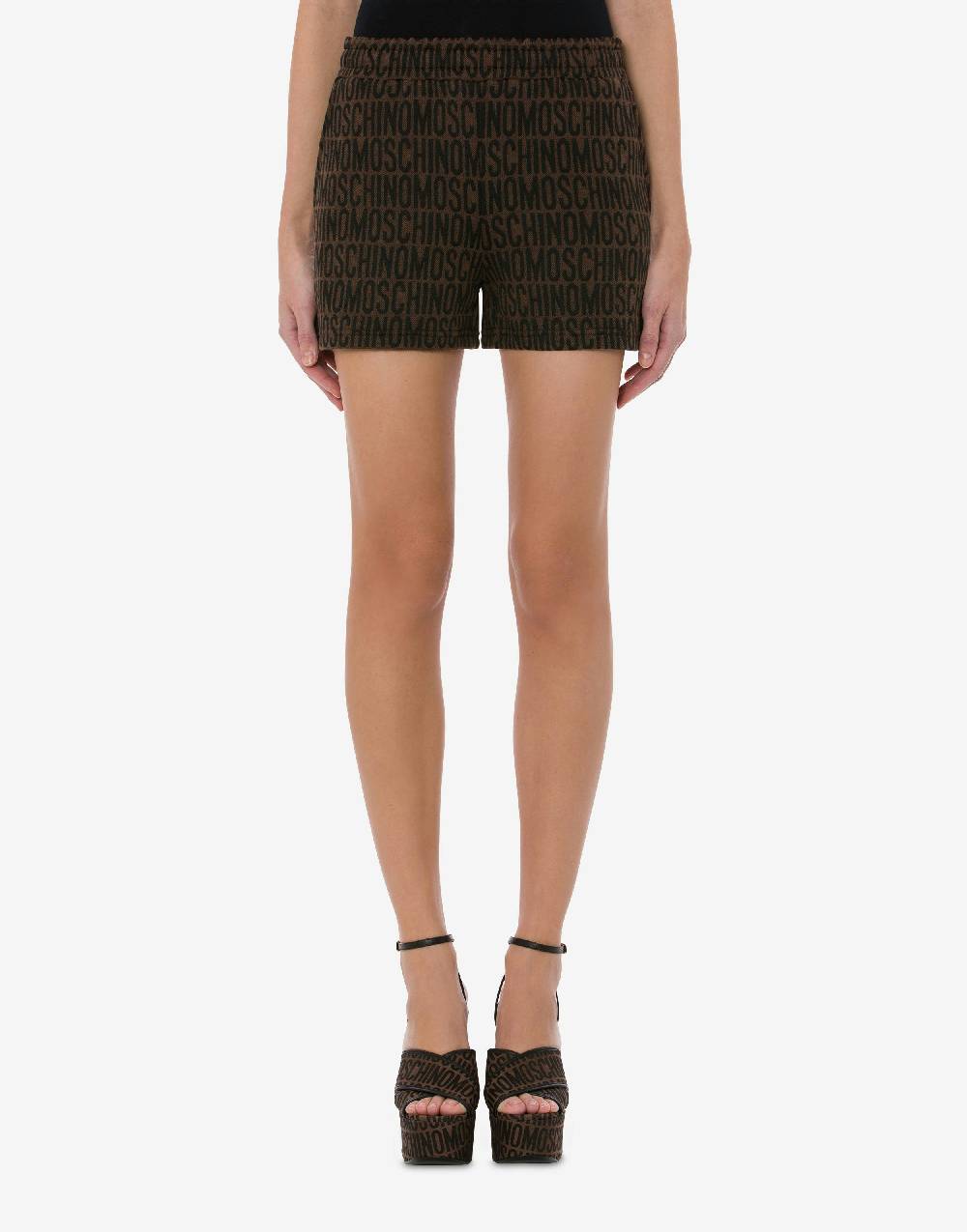 Love Moschino Shorts in felpa Allover Logo Promozione