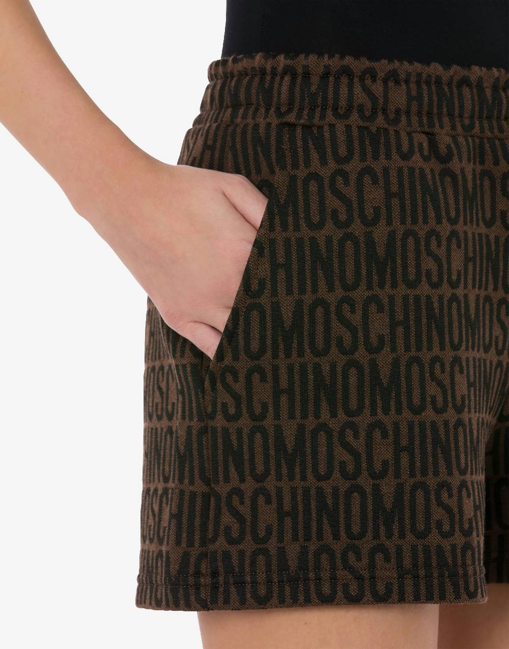 Love Moschino Shorts in felpa Allover Logo Promozione