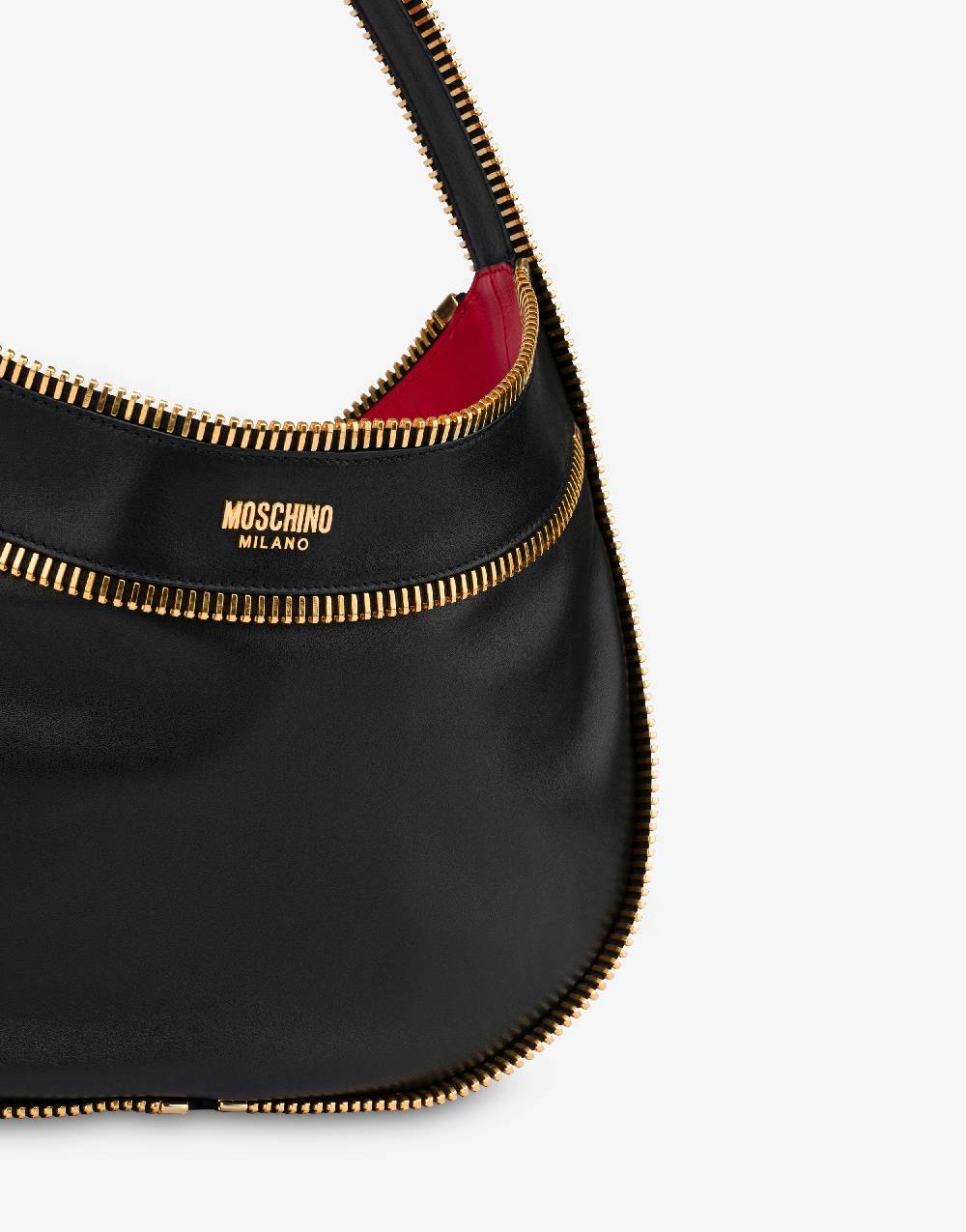 Love Moschino Moschino Rider hobo bag in vitello Sconto