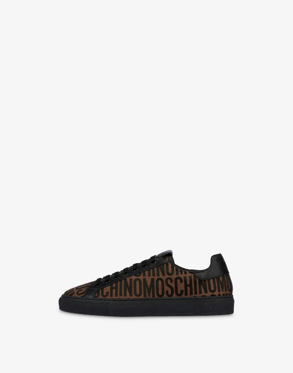 Love Moschino Sneakers in nylon Allover Logo Italy