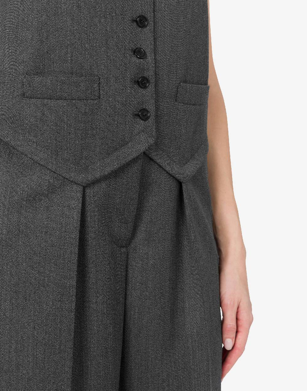 Love Moschino Tuta in grain poudre di lana In Linea