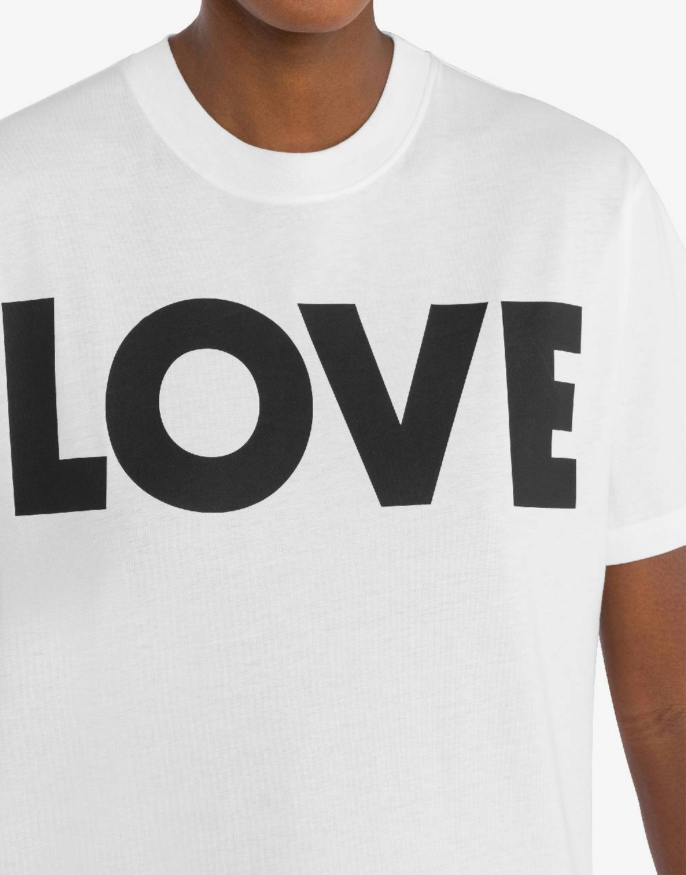 Love Moschino T-shirt in jersey organico Love Pezzi Unici