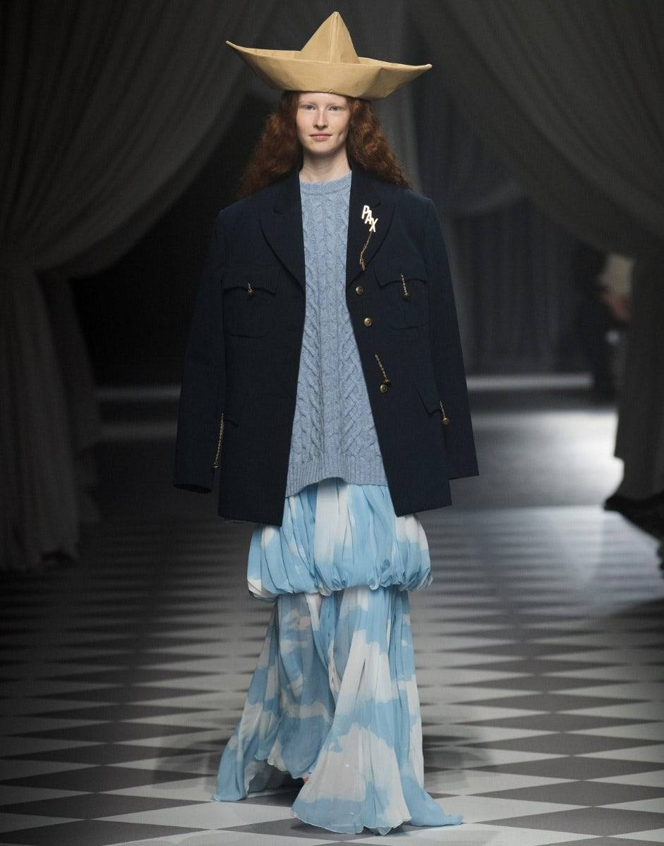 Love Moschino Gonna lunga con stampa In the Cloud Novità