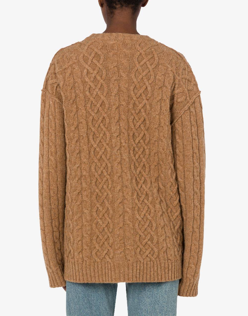 Love Moschino Pullover oversize in shetland Golden M Online