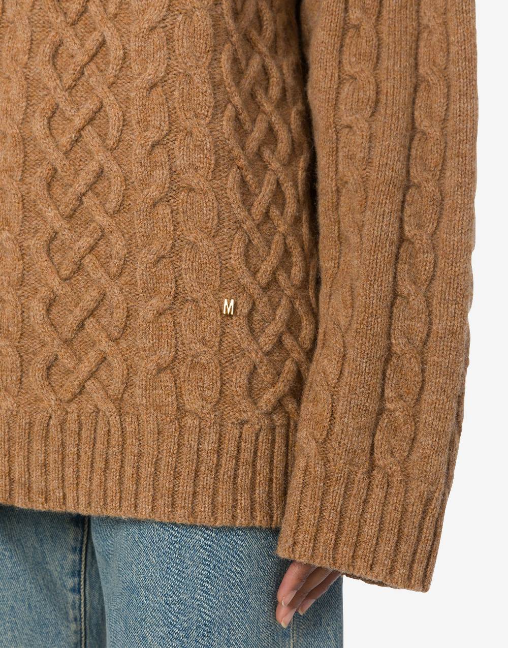 Love Moschino Pullover oversize in shetland Golden M Online