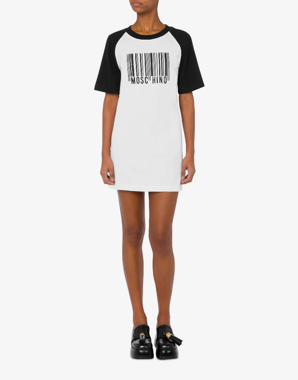 Love Moschino Abito in interlock Barcode Saldi Di Fabbrica