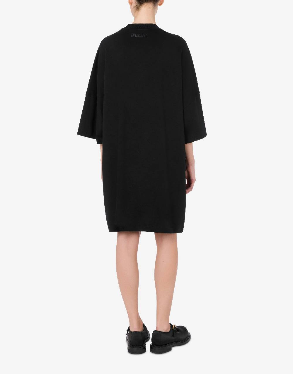 Love Moschino Abito in interlock di cotone Peace & Pearls Vendite Flash
