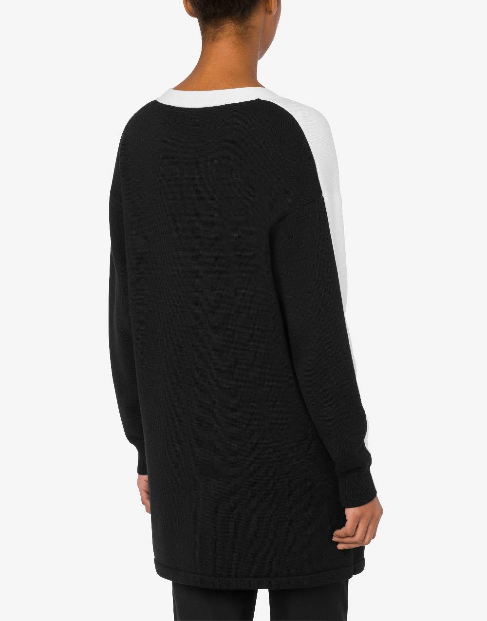 Love Moschino Cardigan in lana Black and White Negozio