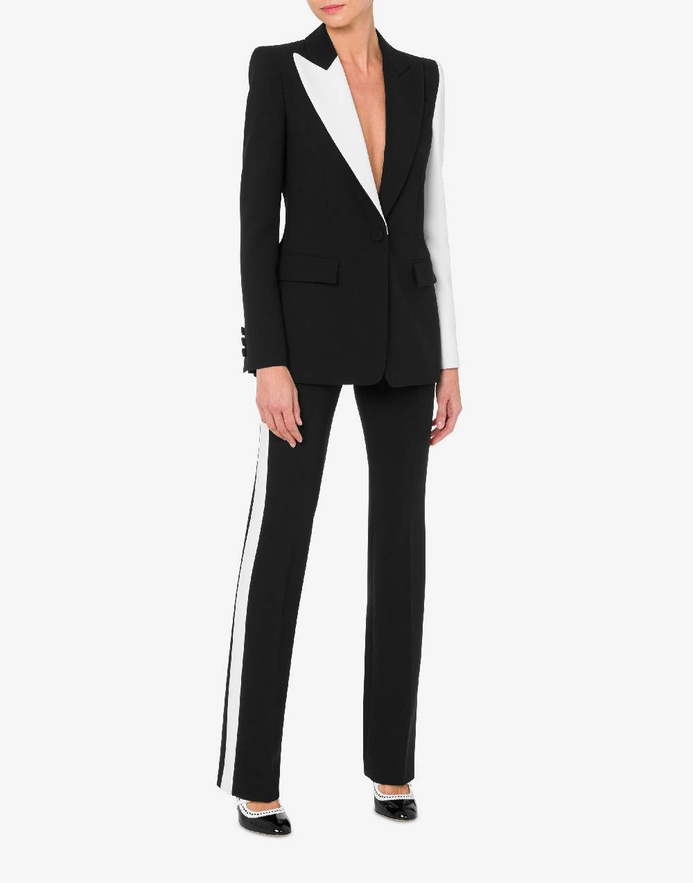 Love Moschino Giacca Black and White Italia
