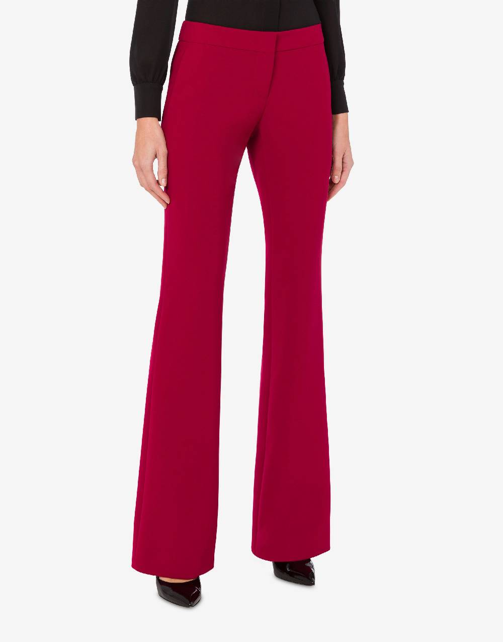 Love Moschino Pantalone flare in crêpe Pezzi Unici