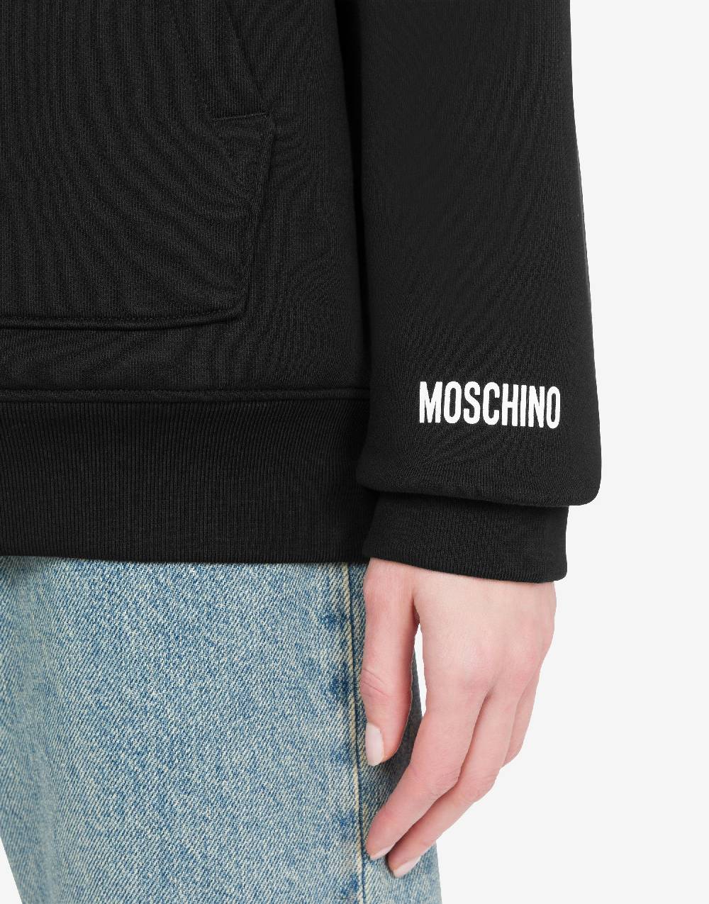 Love Moschino Felpa in cotone organico Smiley® Prezzo Ridotto