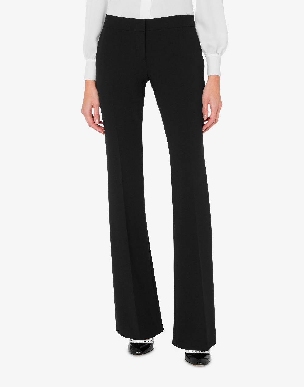 Love Moschino Pantalone flare in crêpe Offerta