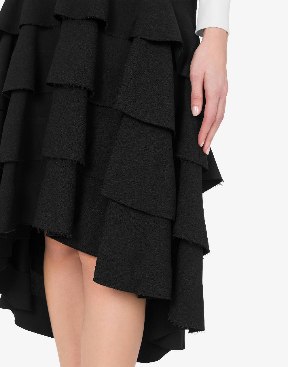 Love Moschino Gonna midi in crêpe con ruches Online