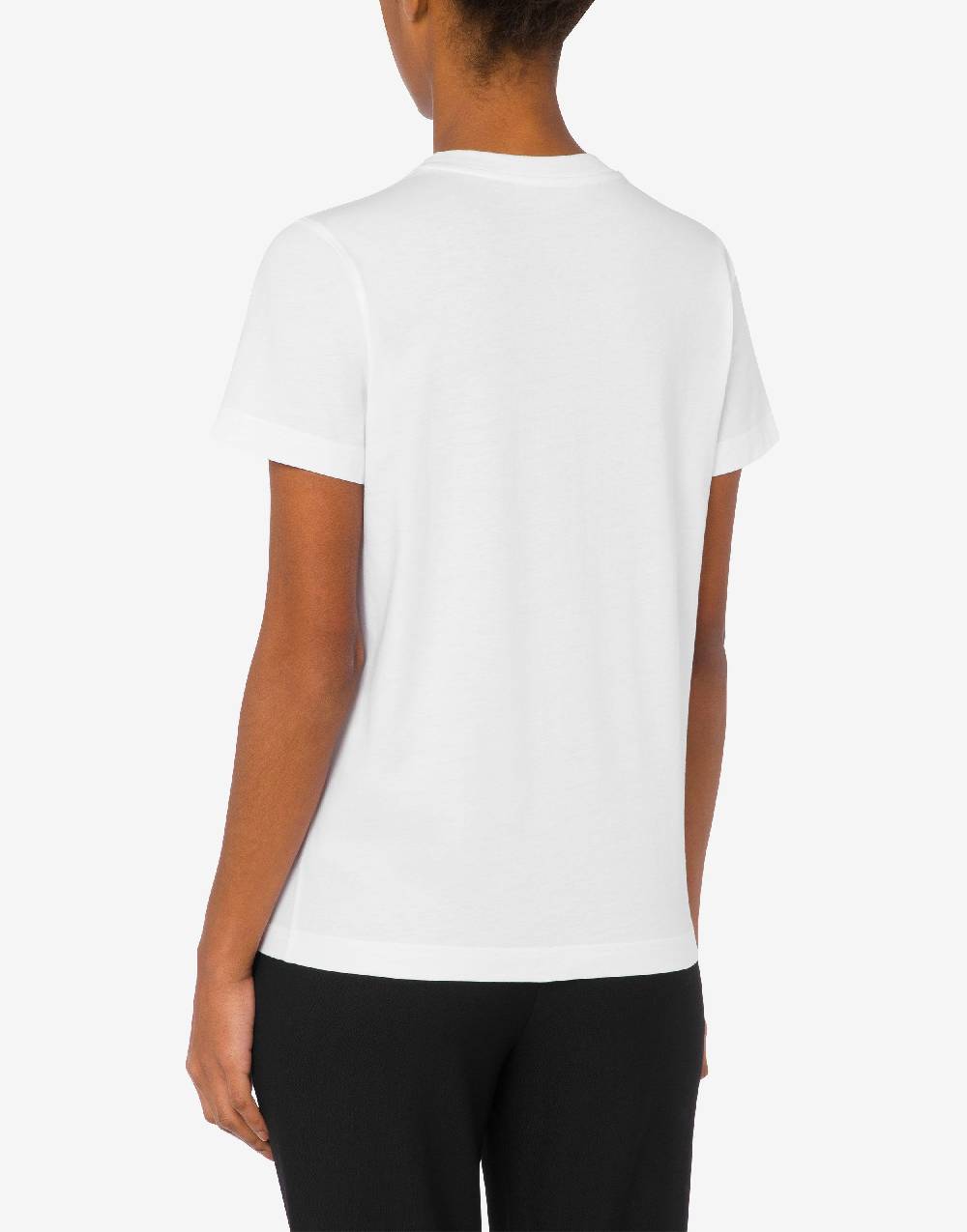 Love Moschino T-shirt Heart Safety Pin Saldi Di Fabbrica