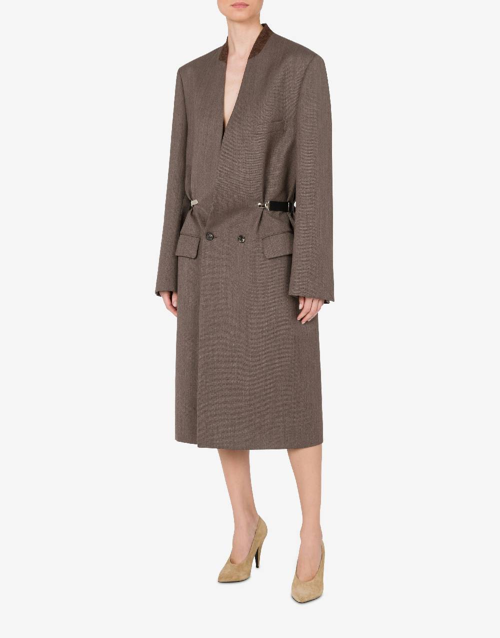 Love Moschino Cappotto in tela di lana 2025