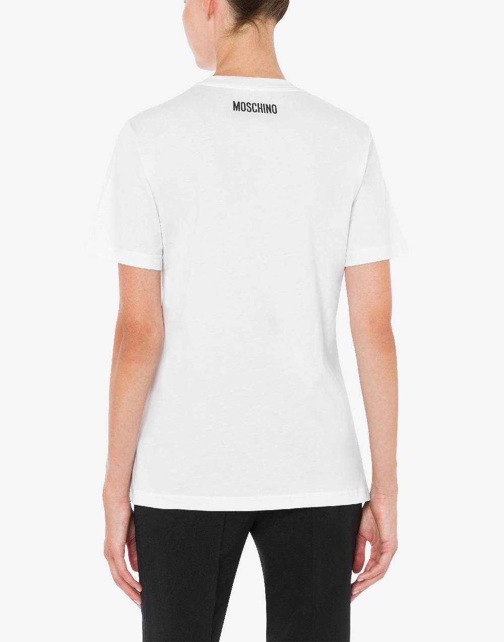 Love Moschino T-shirt in jersey organico You Can't Be Serious Acquista Ora