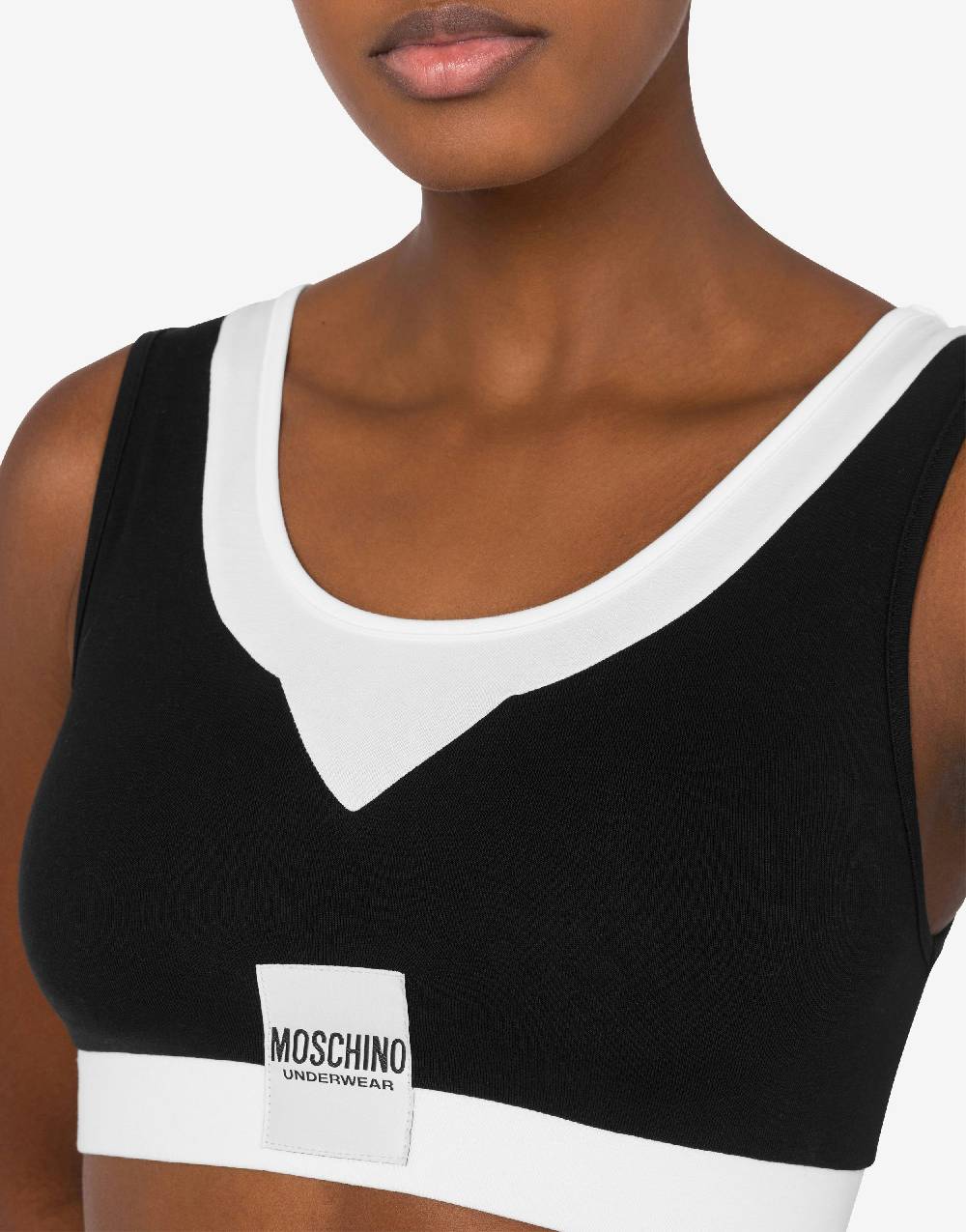Love Moschino Top underwear in comfort jersey Consegna Veloce