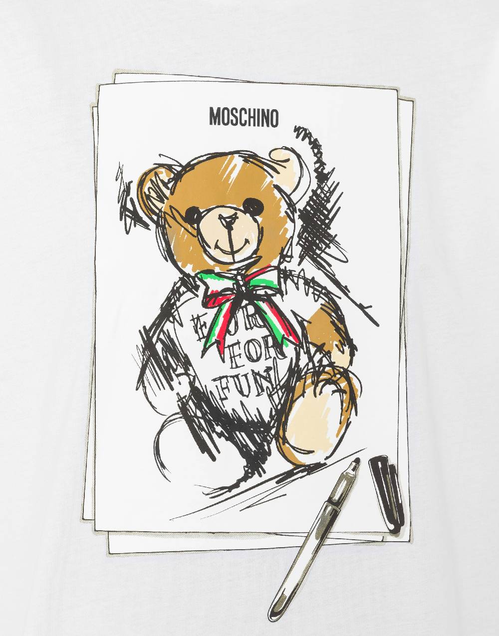 Love Moschino T-shirt oversize Moschino Teddy Bear Sconto